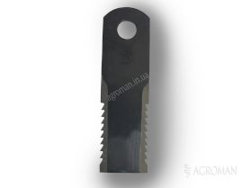 Нож измельчителя зубчатый 173х50х4 d-20 (Stella) CLAAS 